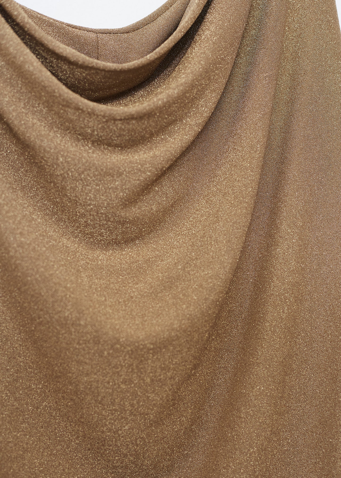 Lurex cowl top