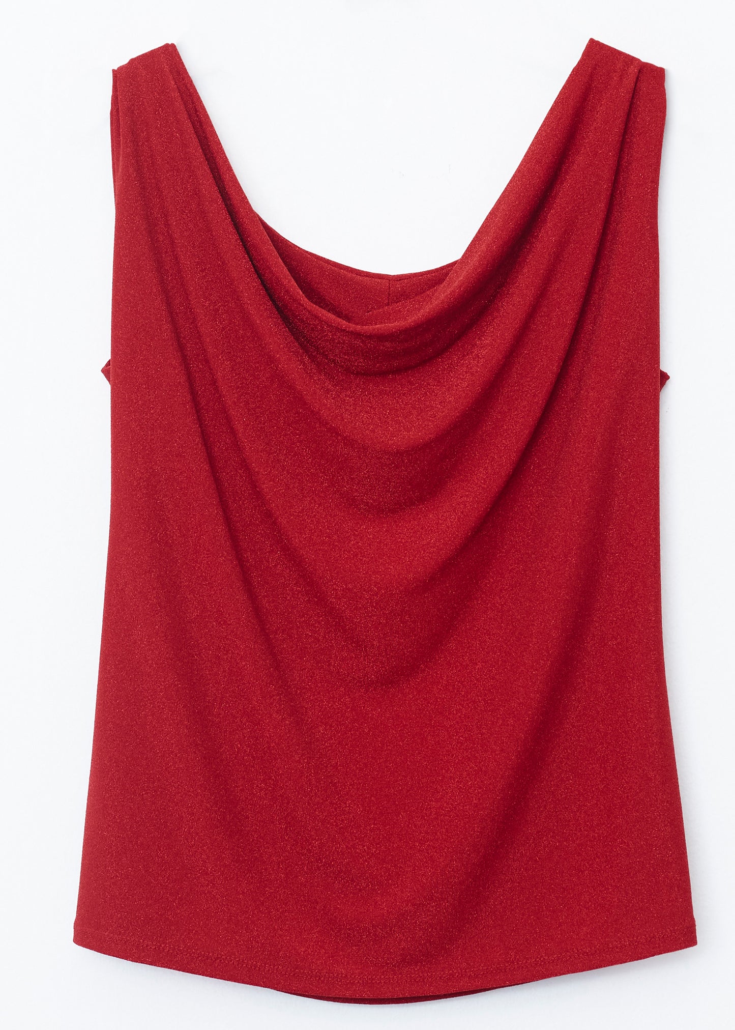 Lurex cowl top