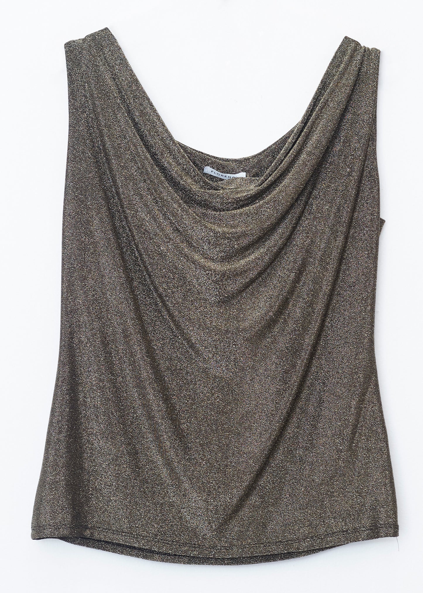 Lurex cowl top