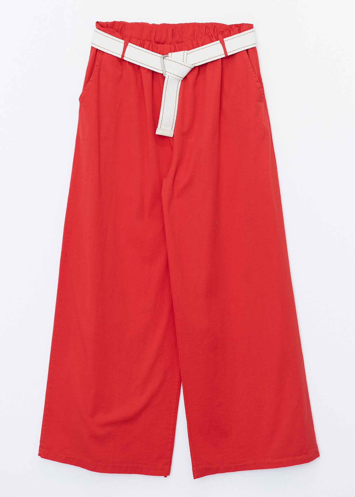 Pantalones anchos cinturón