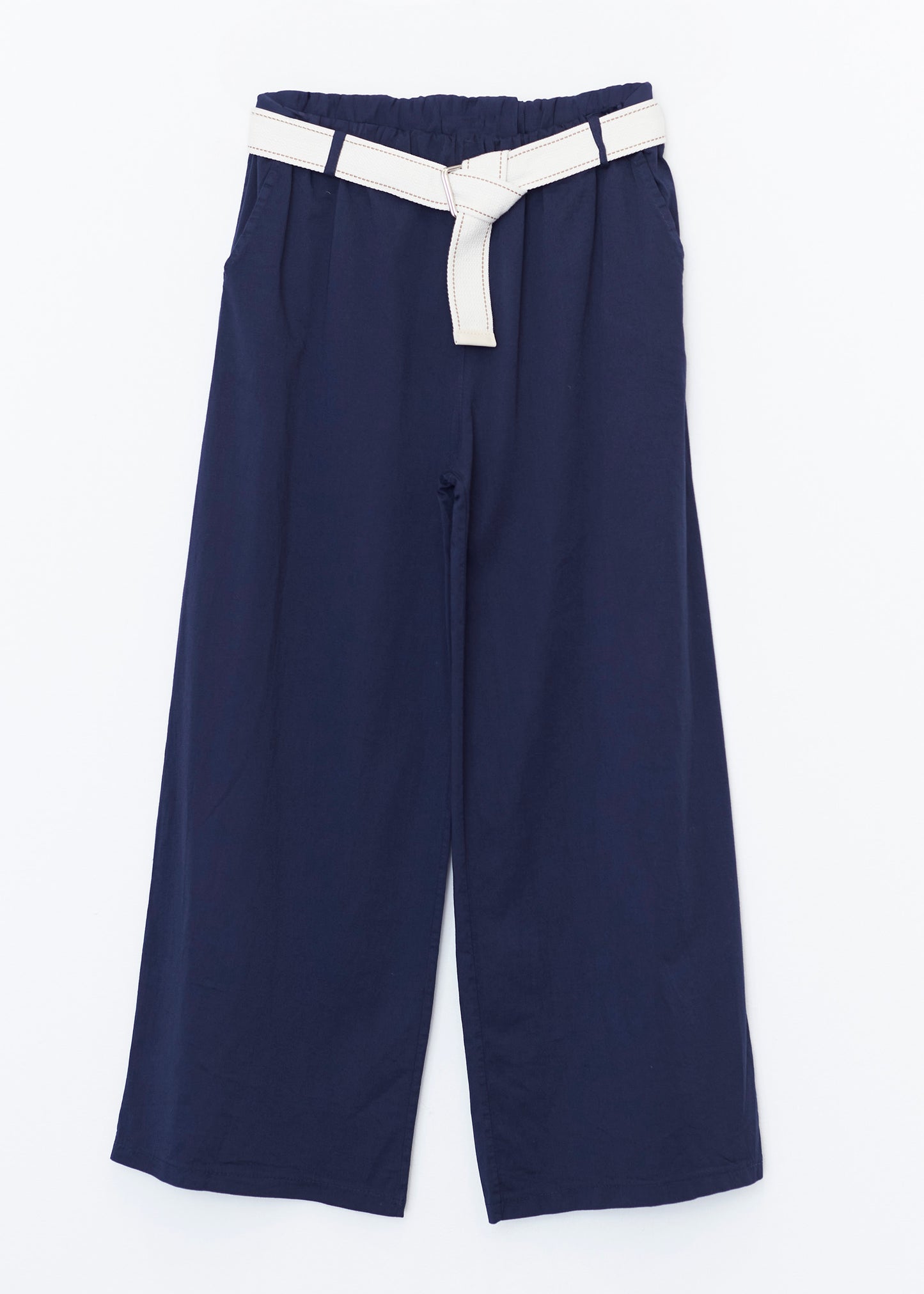 Pantalones anchos cinturón