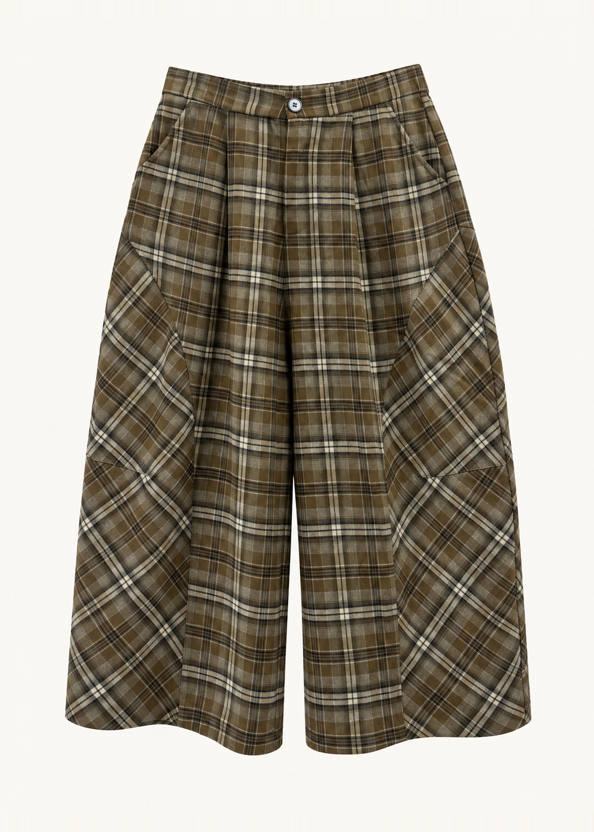 Pantalones cuadros anchos