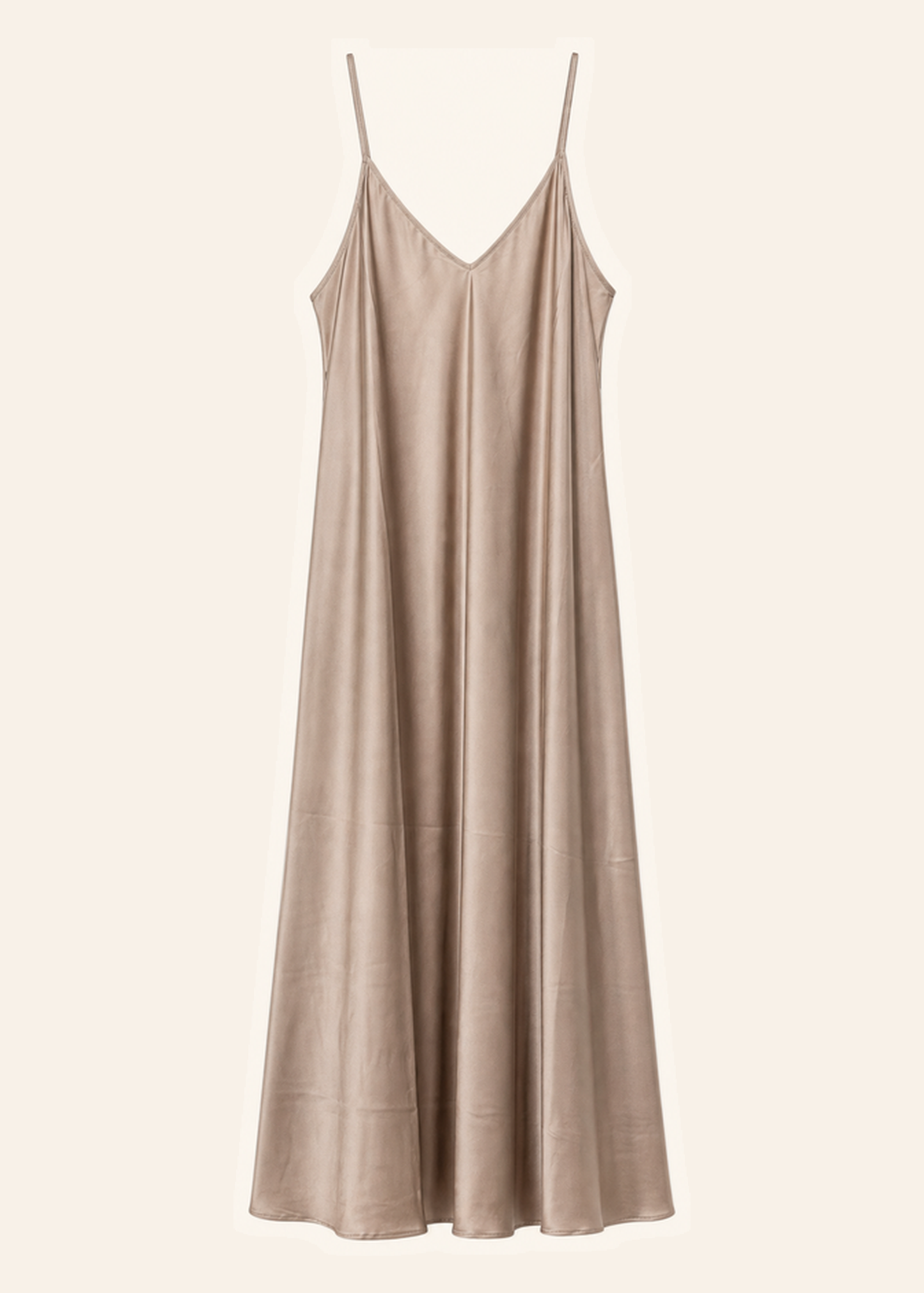 Vestido satén largo