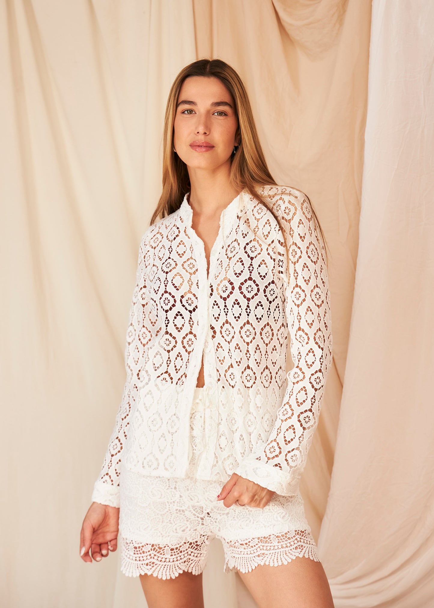 Guipure shirt