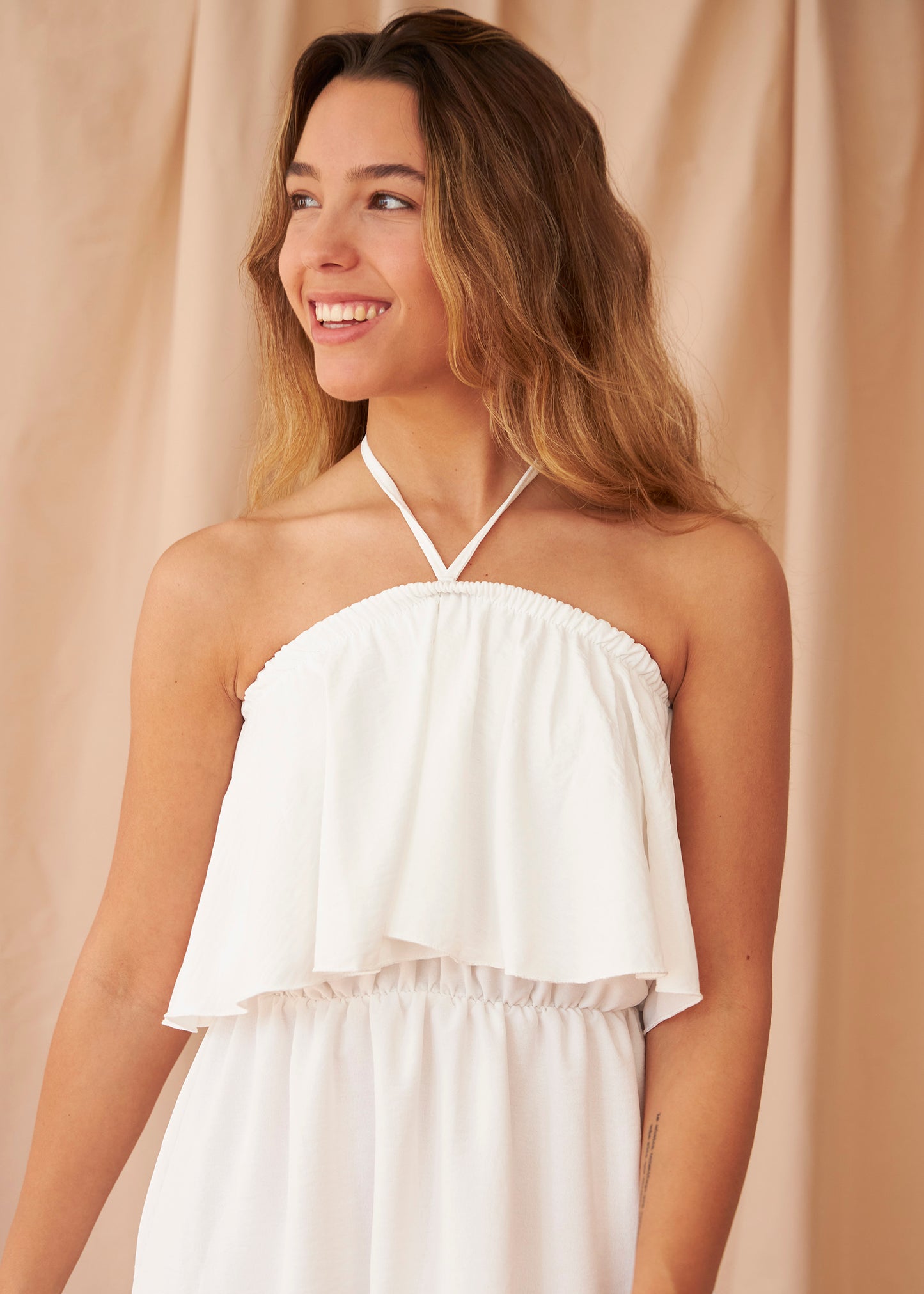 Vestido midi volante