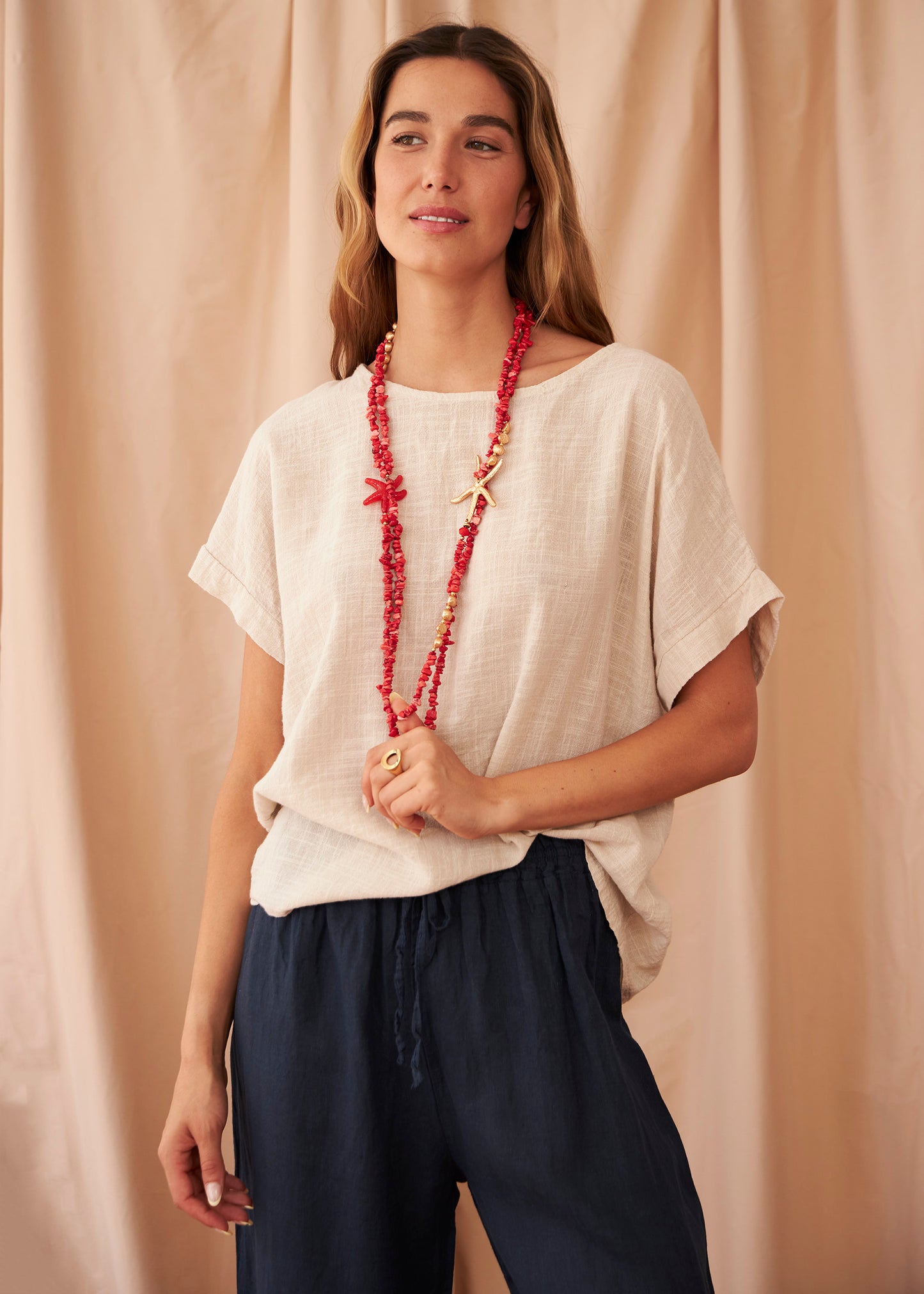 Blusa algodón trama