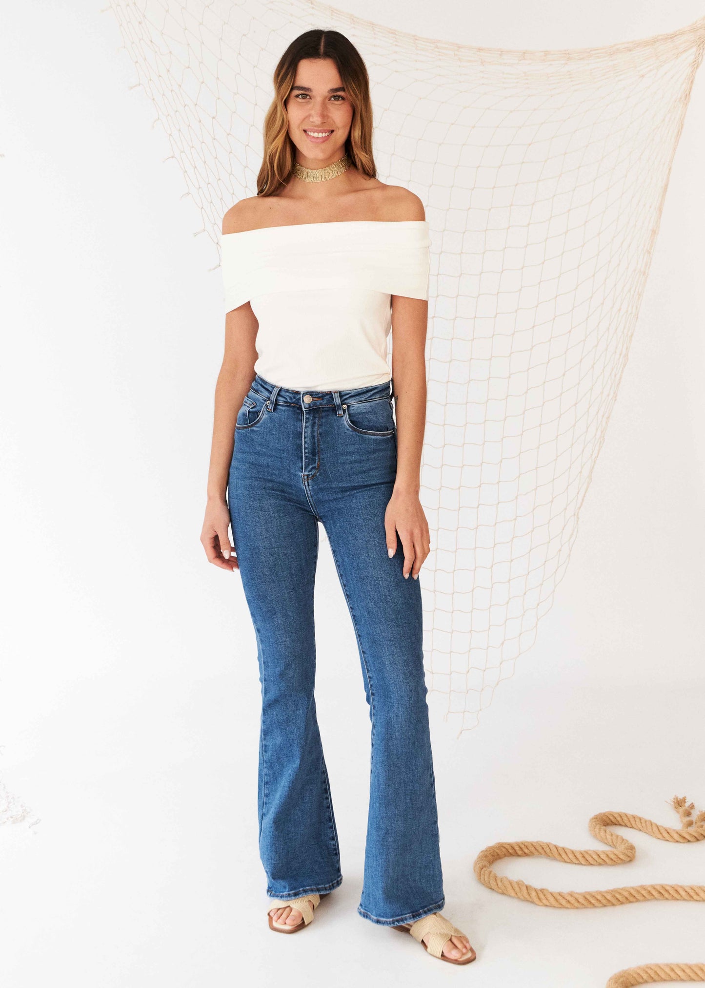 Flared jeans