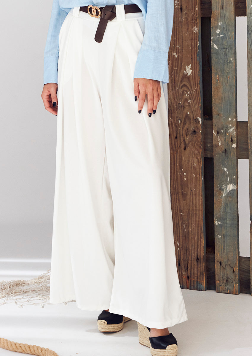 Pantalón pinzas fluido