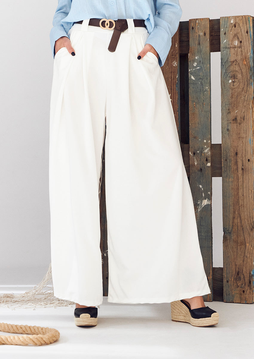 Pantalón pinzas fluido