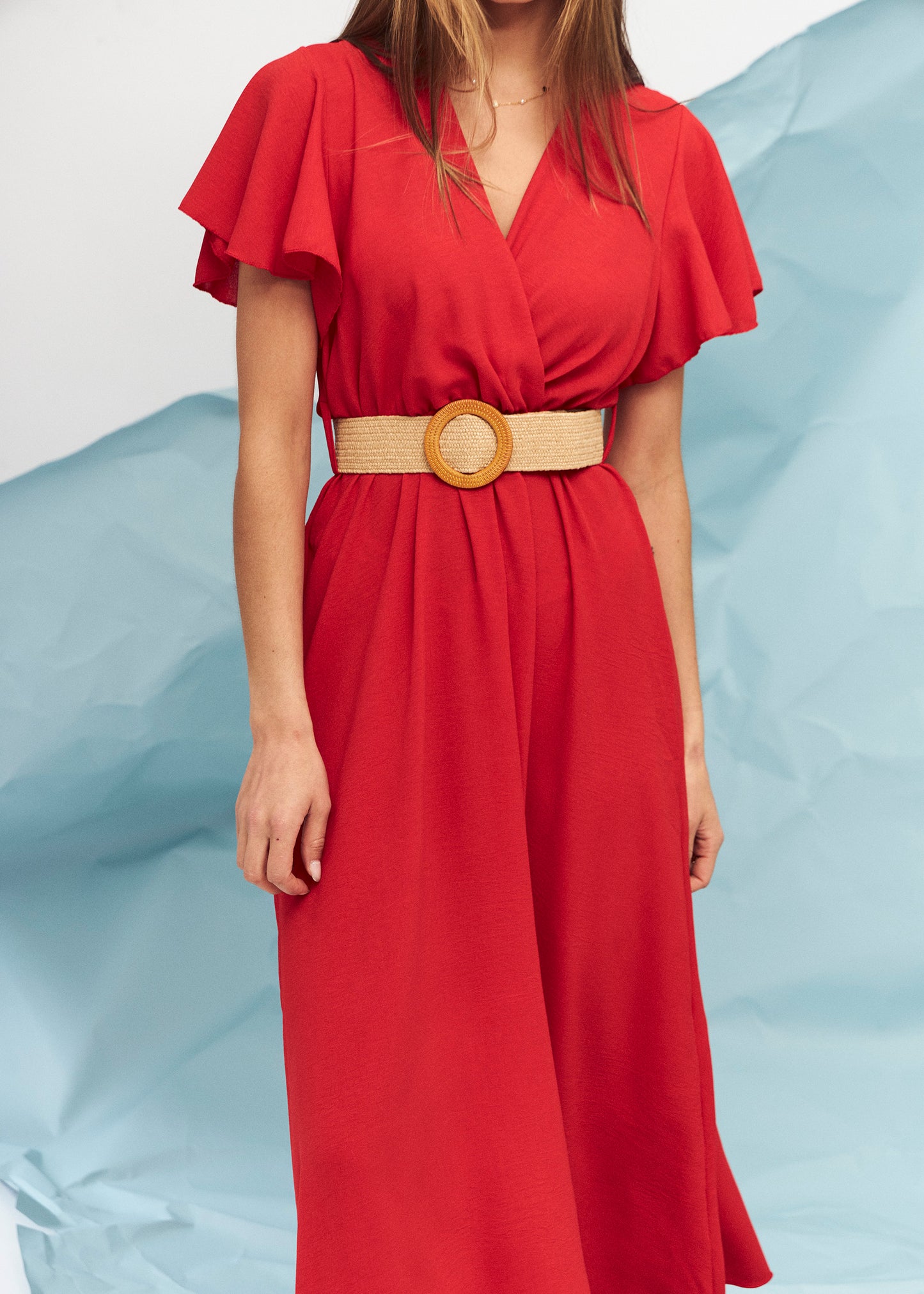 Belted wrap dress