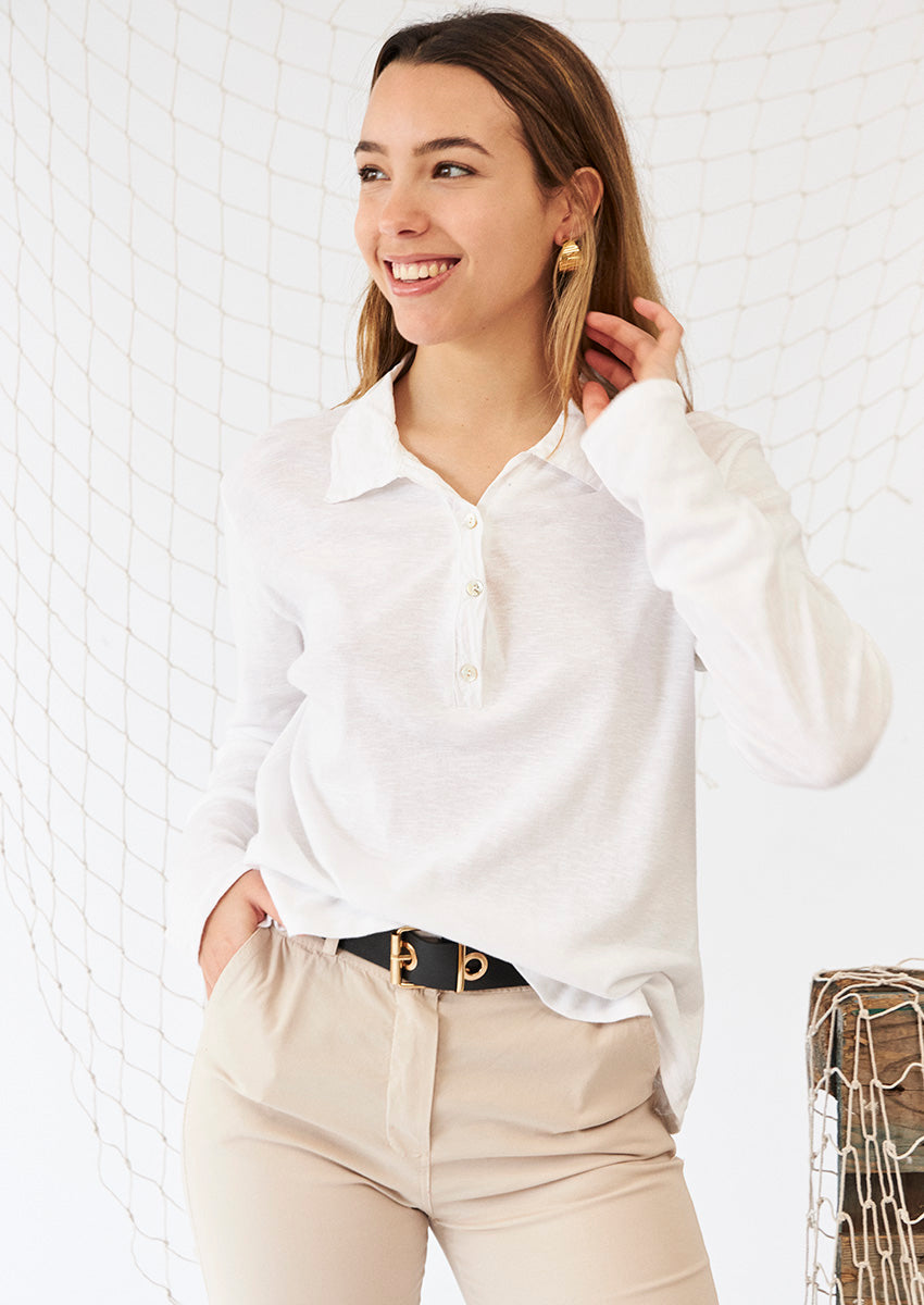Double texture polo