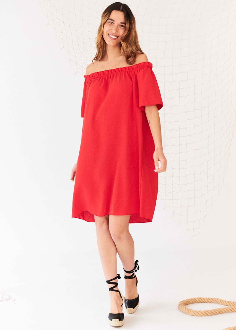 Vestido hombros descubiertos