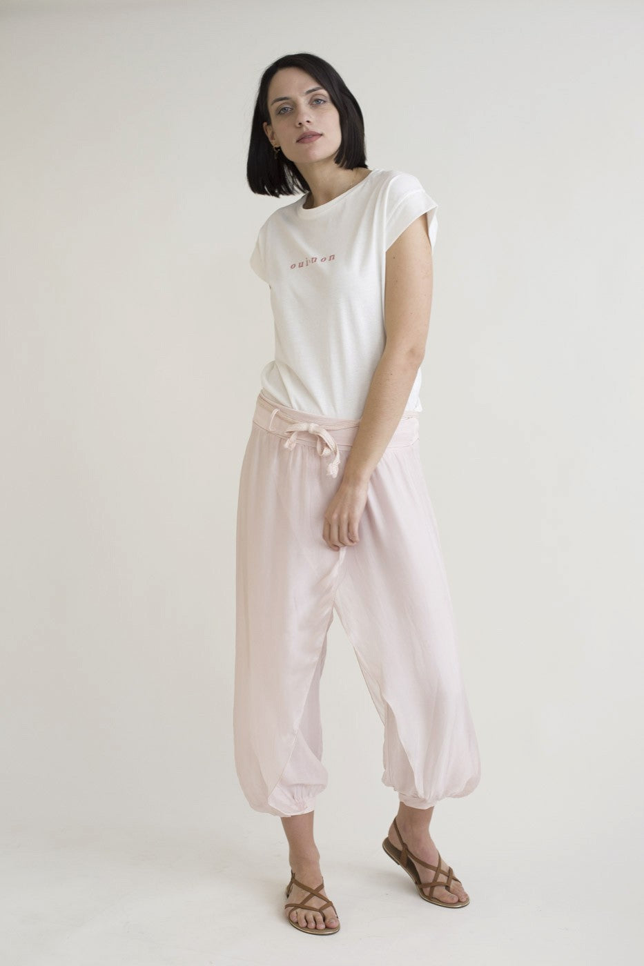 Pantalón baggy seda