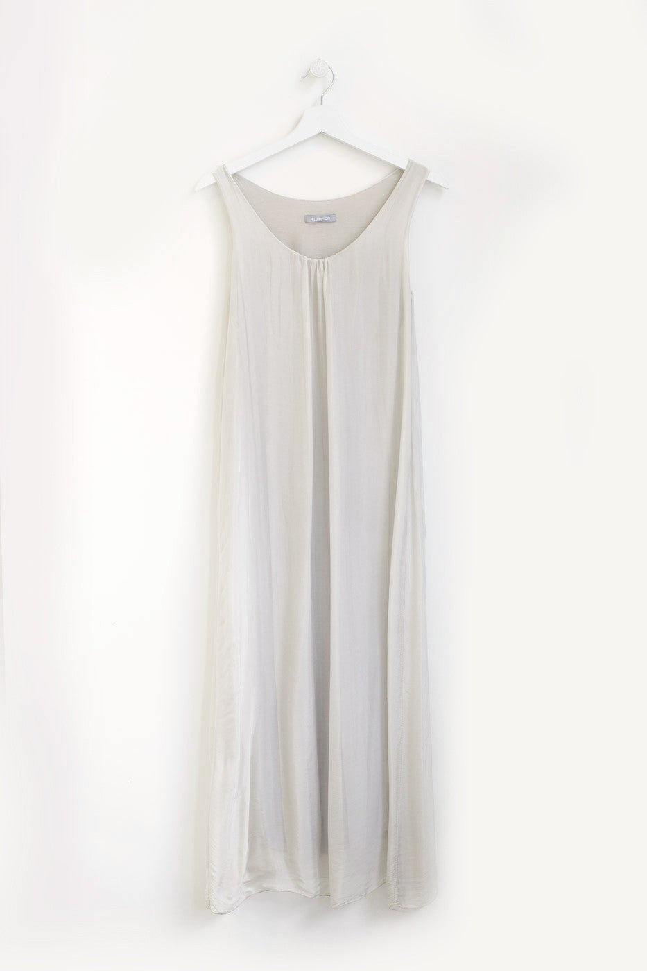 Maxi vestido seda