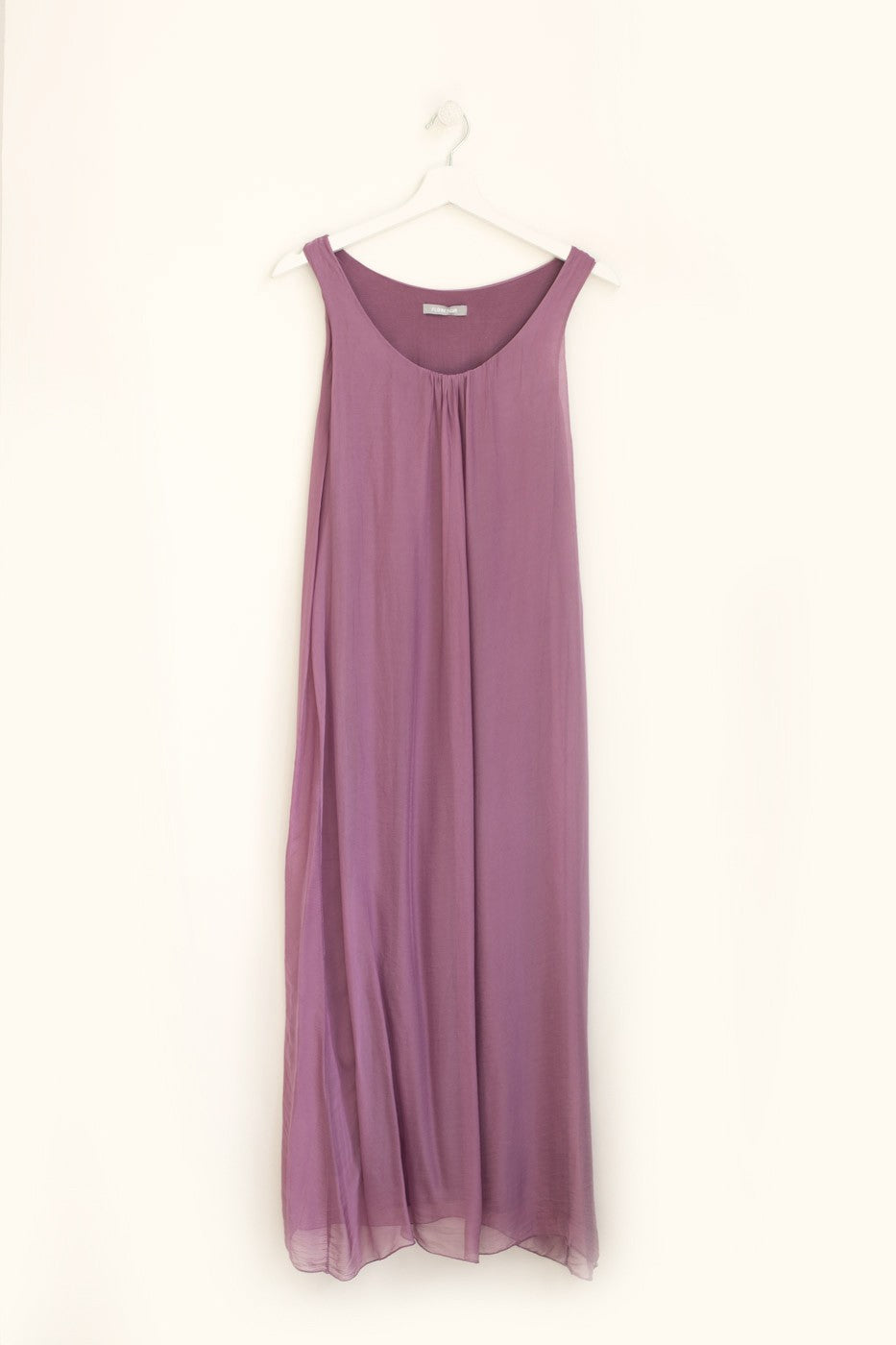 Maxi vestido seda