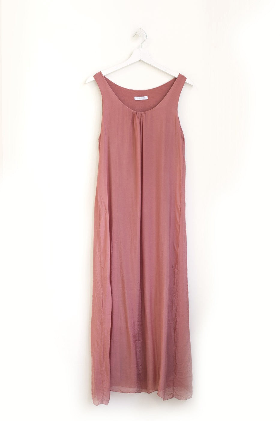 Maxi vestido seda