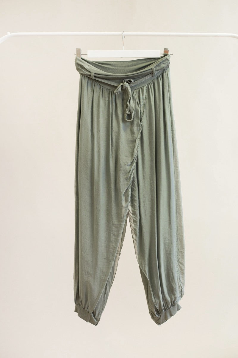 Pantalón baggy seda