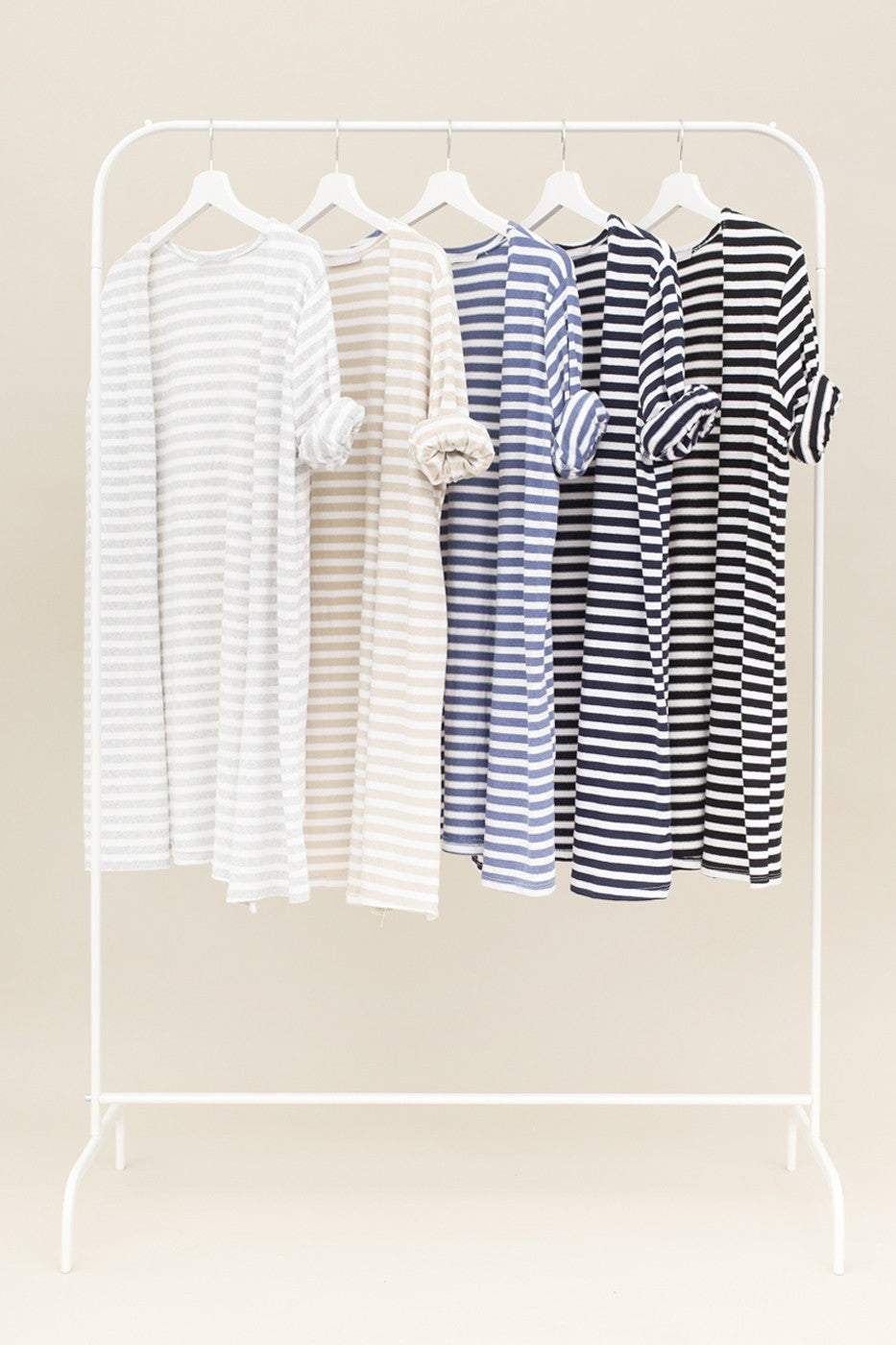 Cardigan rayas punto algodón