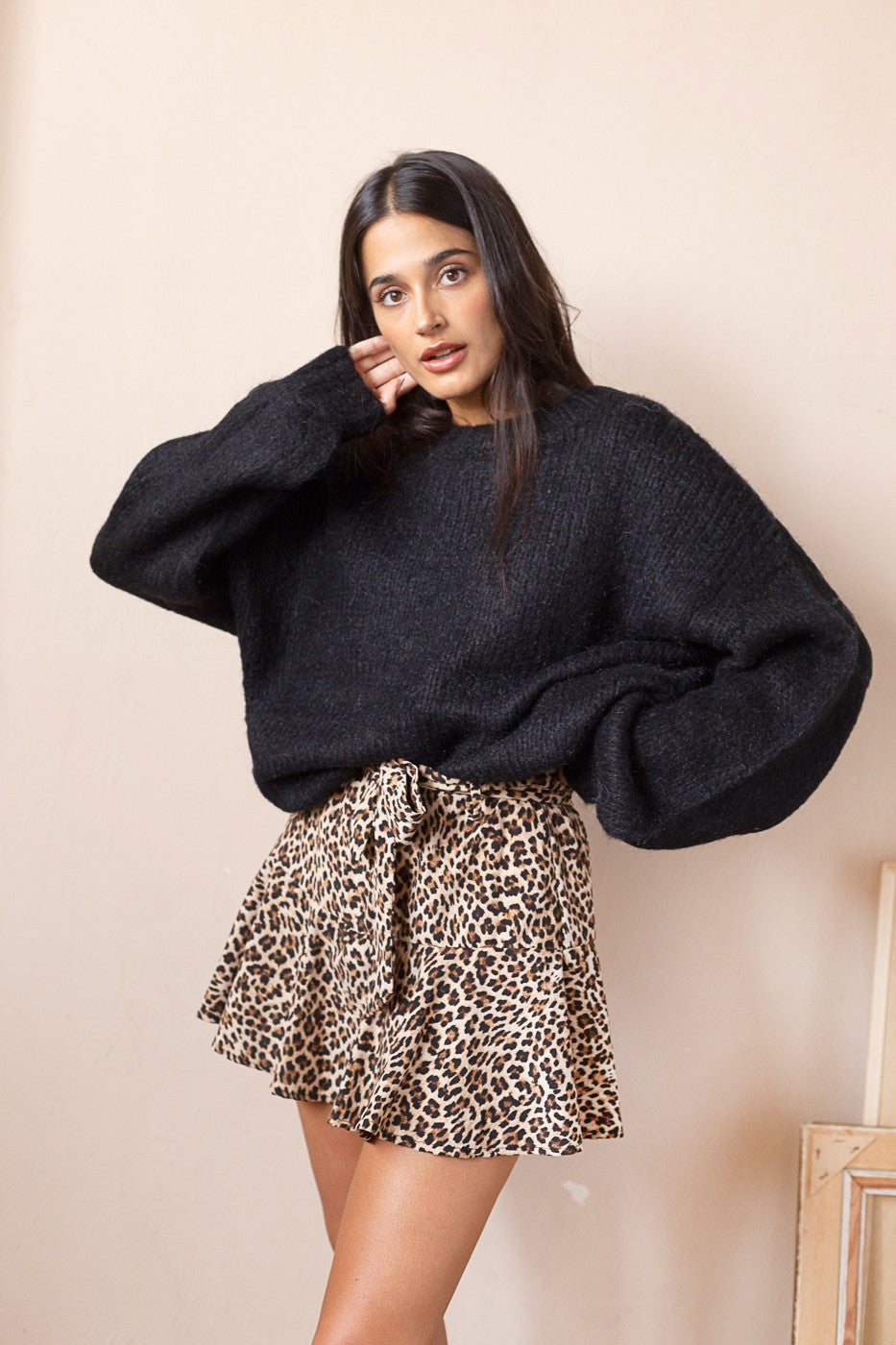 Jersey lana mangas oversize