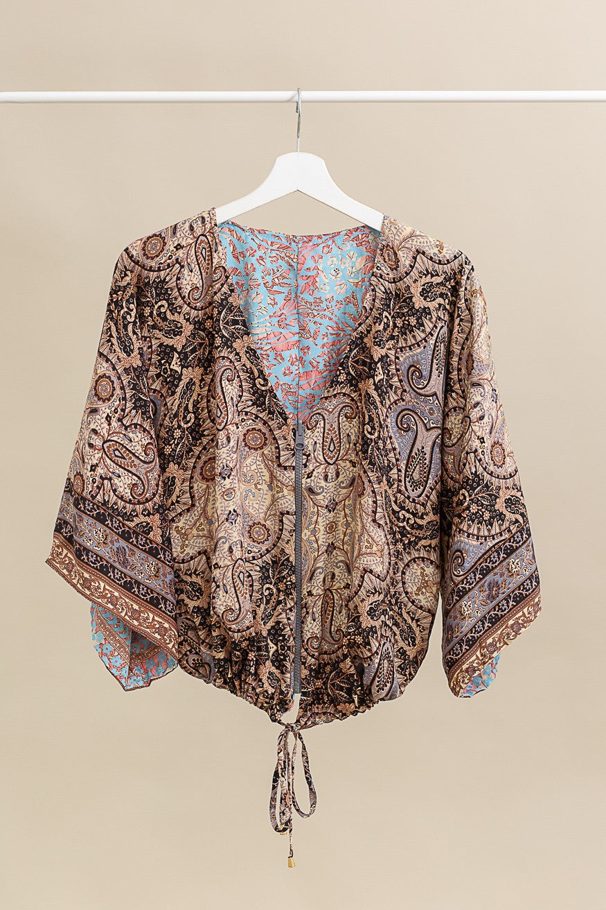 Chaqueta seda reversible