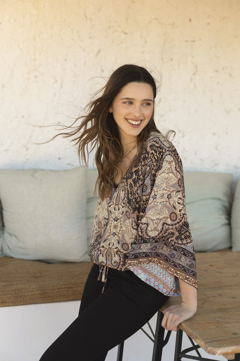 Chaqueta seda reversible
