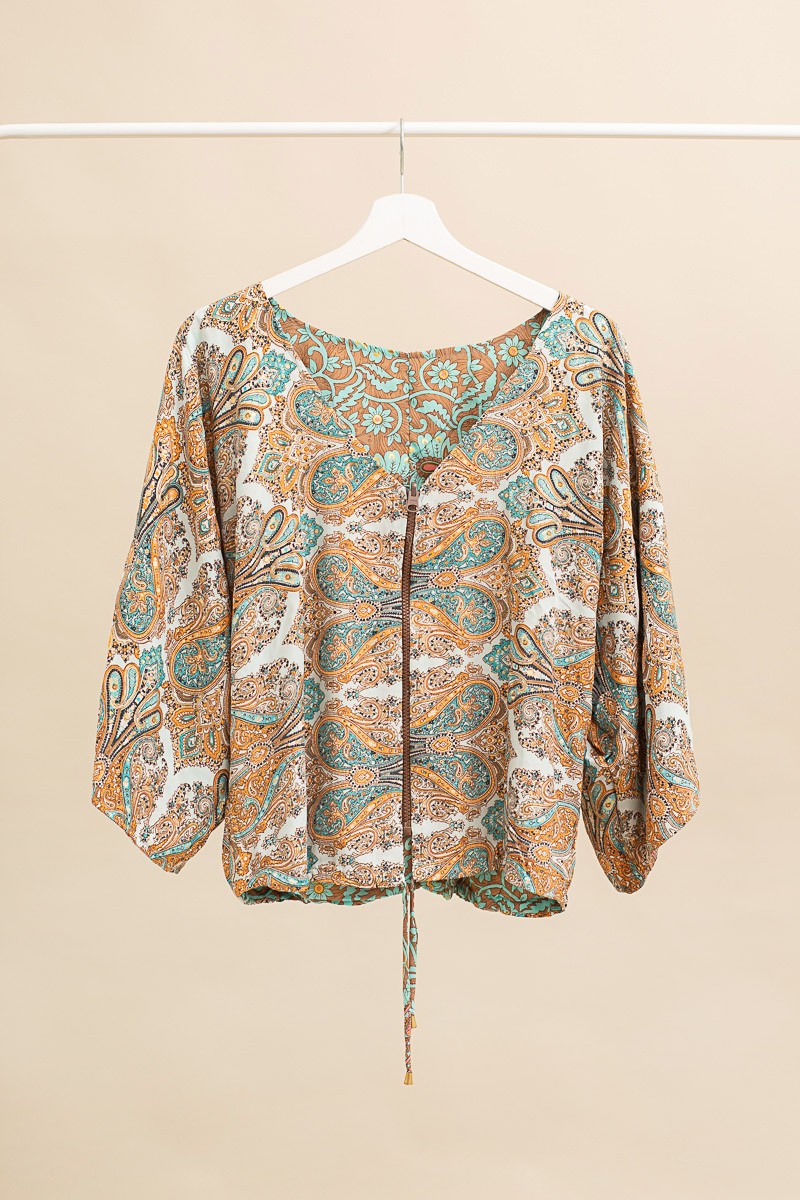 Chaqueta seda reversible