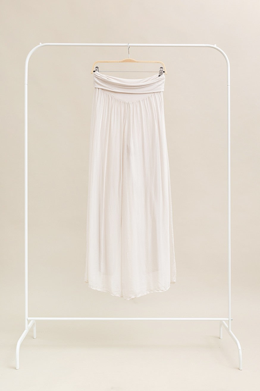Pantalón de seda amplio