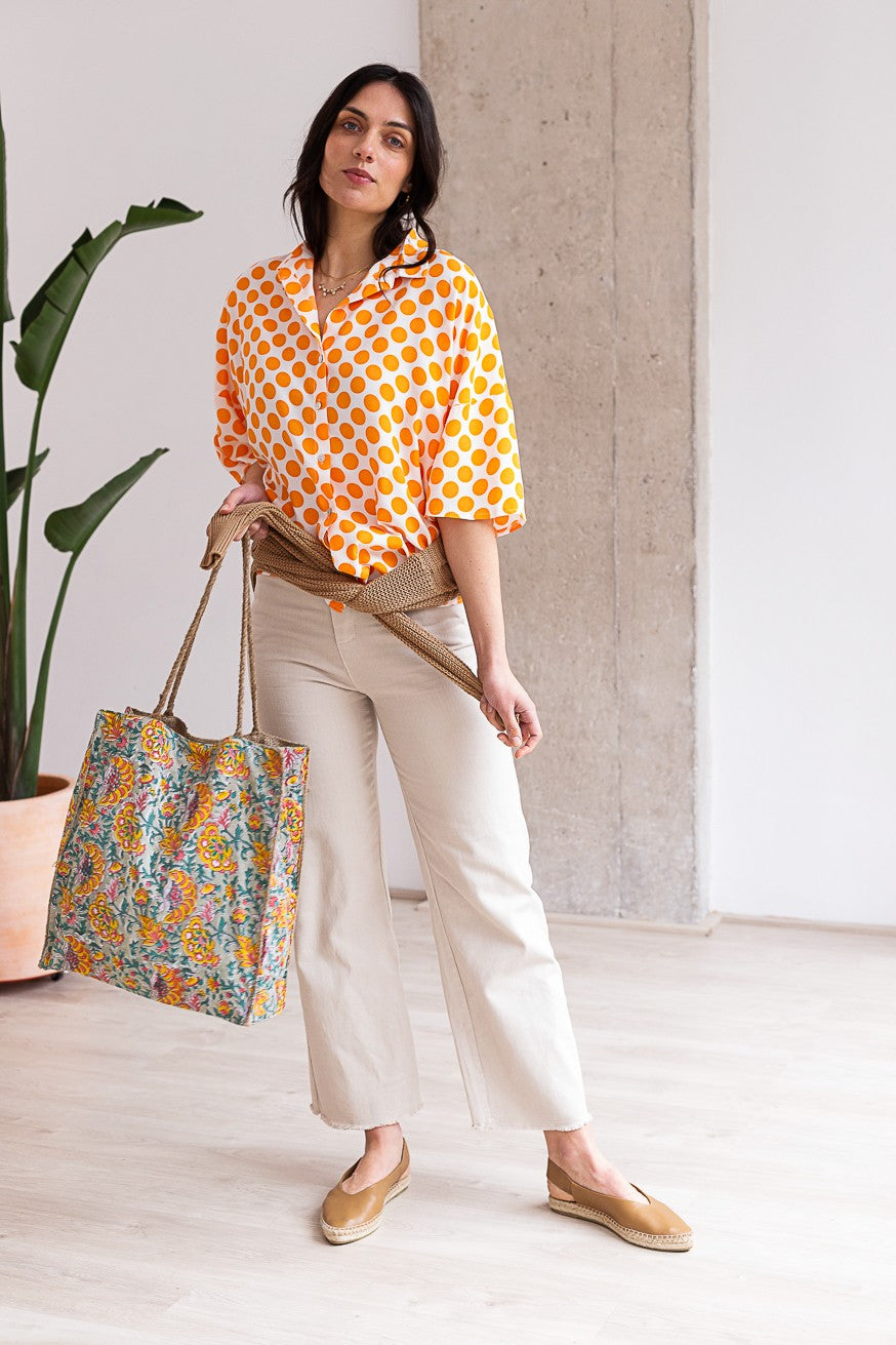Pantalón pierna ancha
