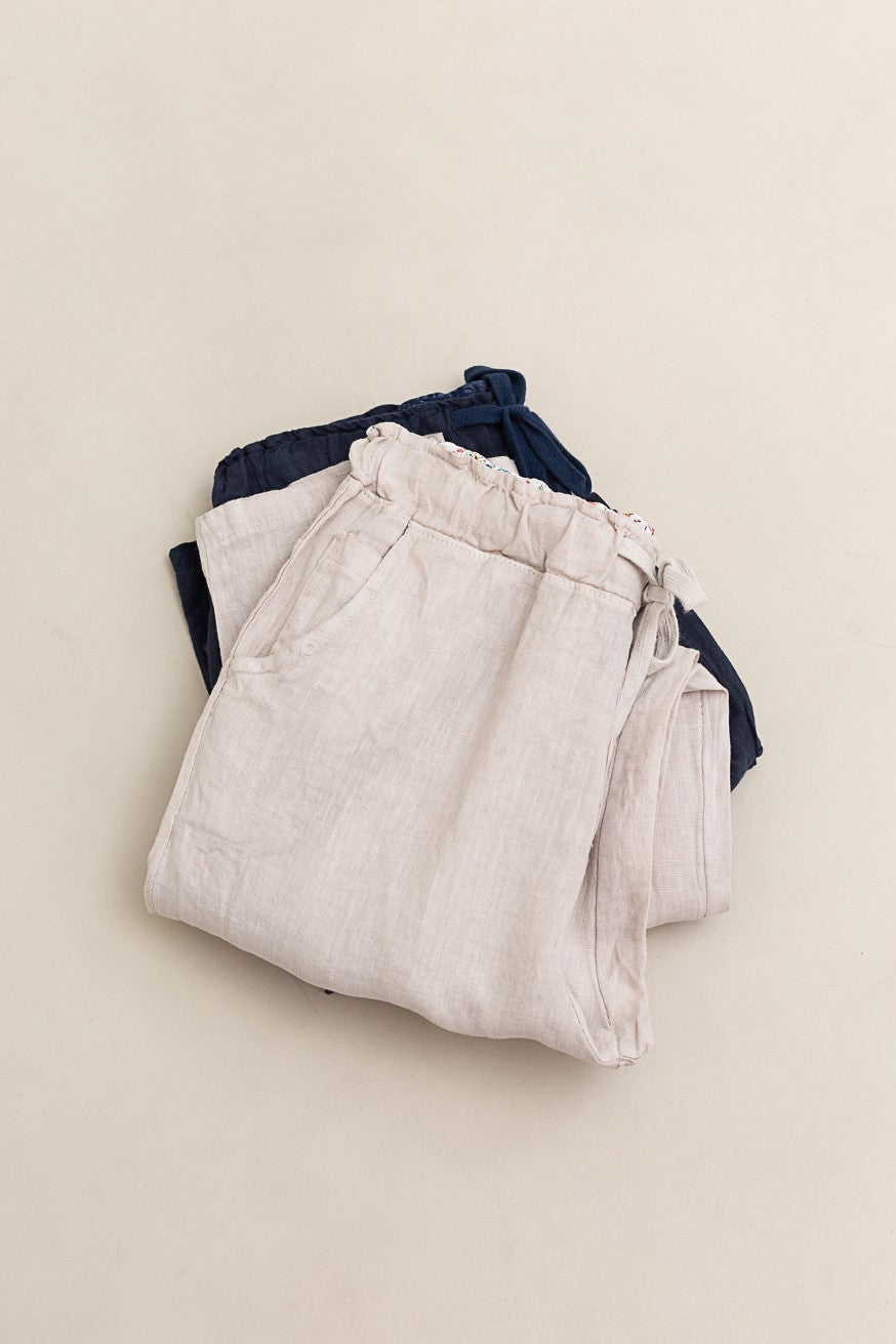 Pantalón 100% lino