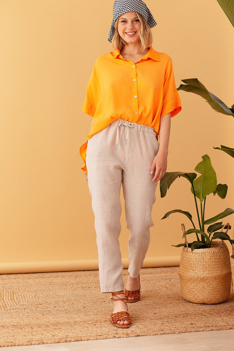 Pantalón 100% lino
