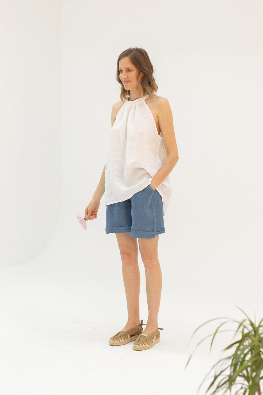 Blusa cuello halter