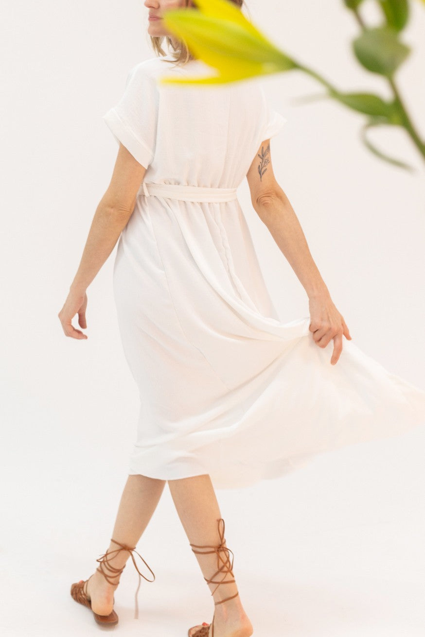 Vestido maxi lazo