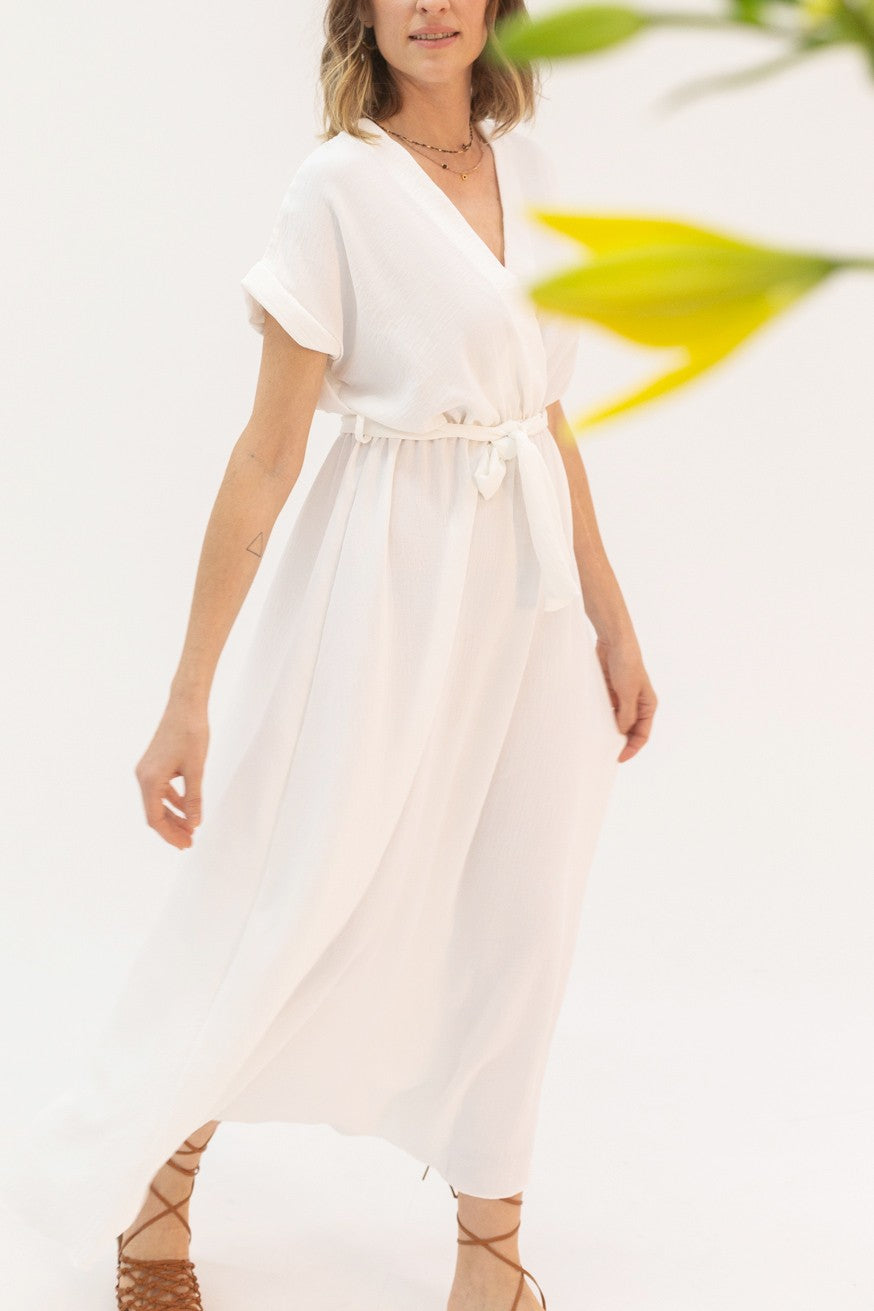 Vestido maxi lazo