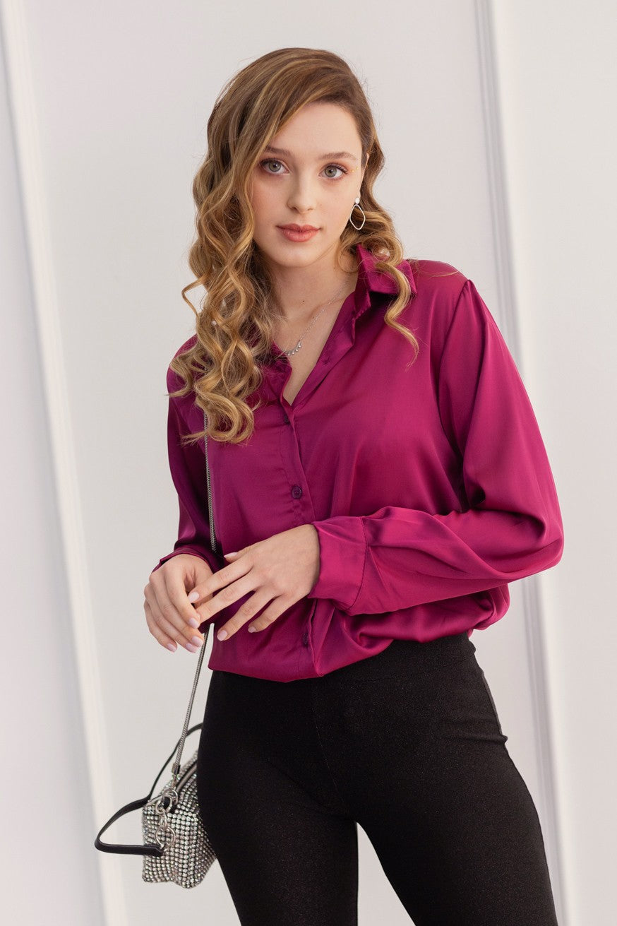 Camisa satinada