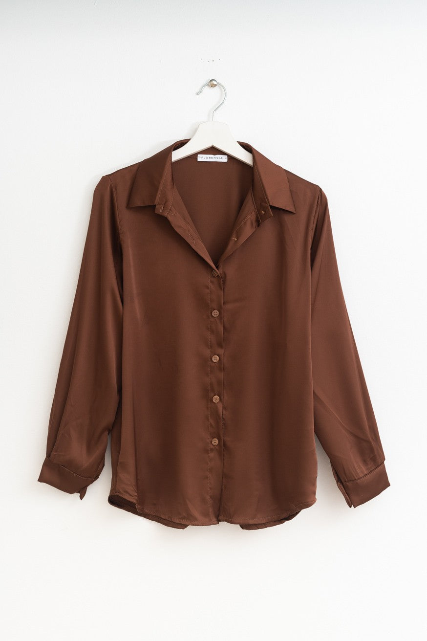 Camisa satinada
