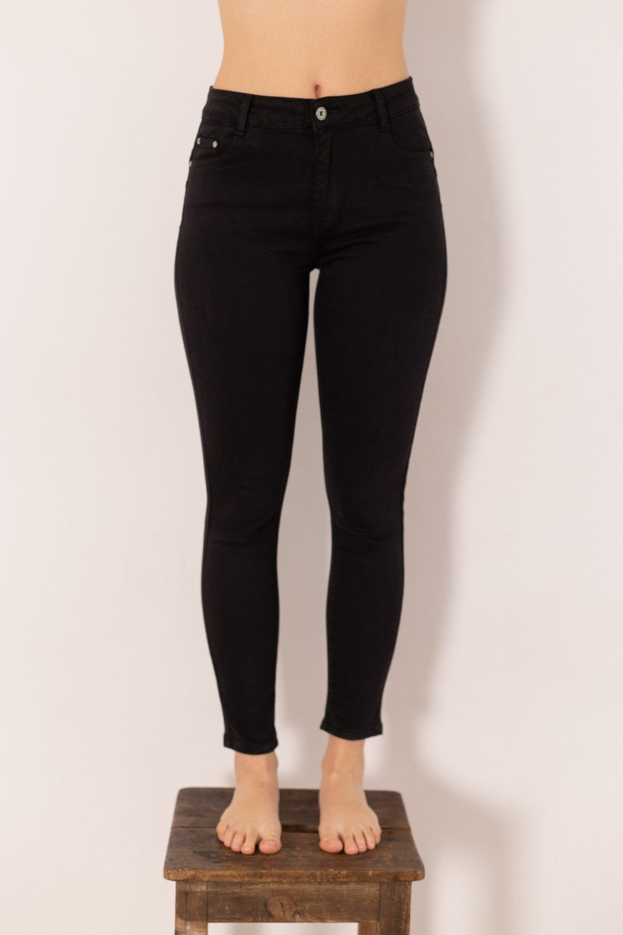 Jeans tiro alto