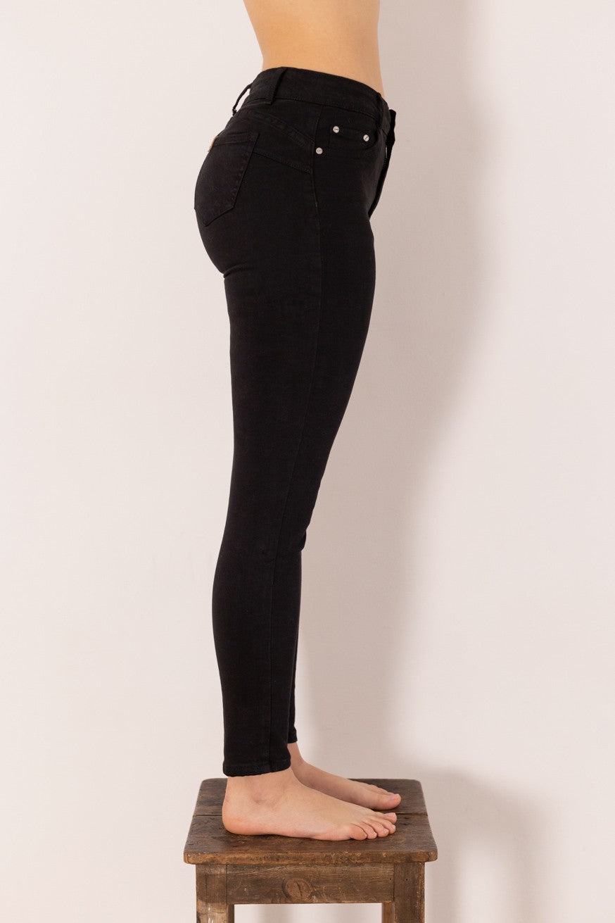 Jeans tiro alto