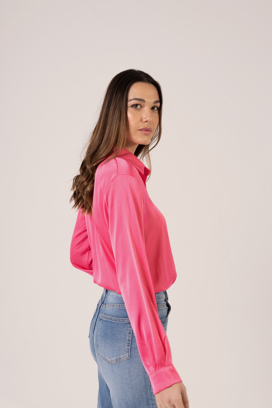 Camisa satinada
