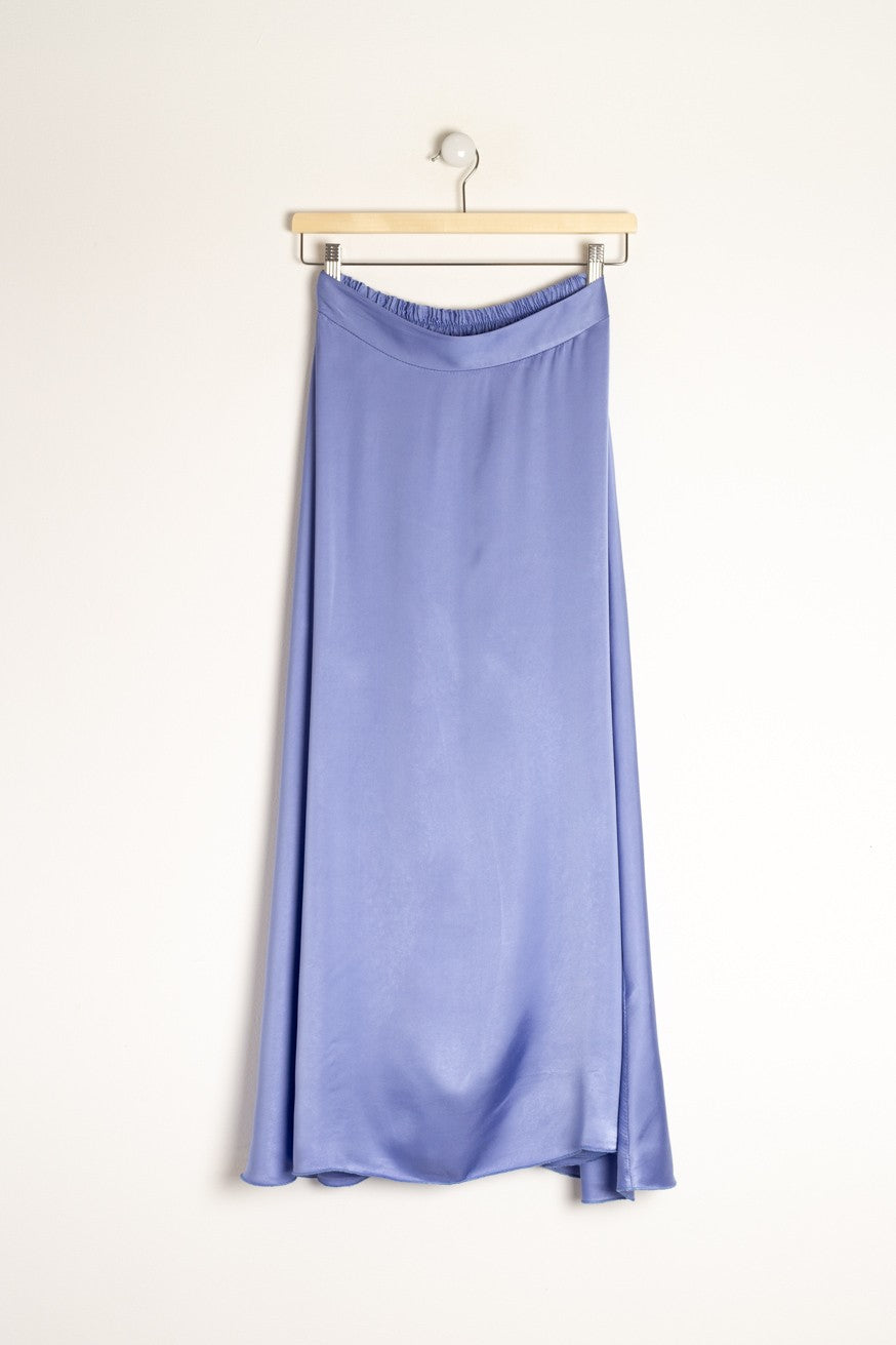Maxi falda satinada