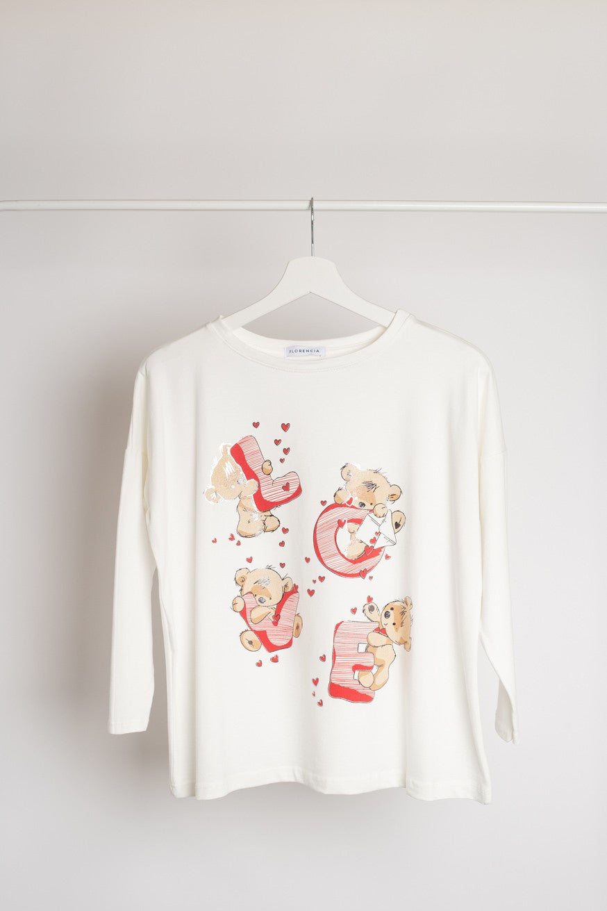 Camiseta pijama love