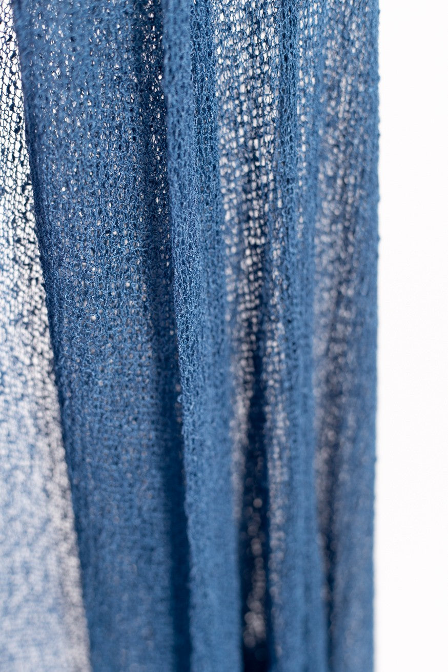 Chaqueta larga calada