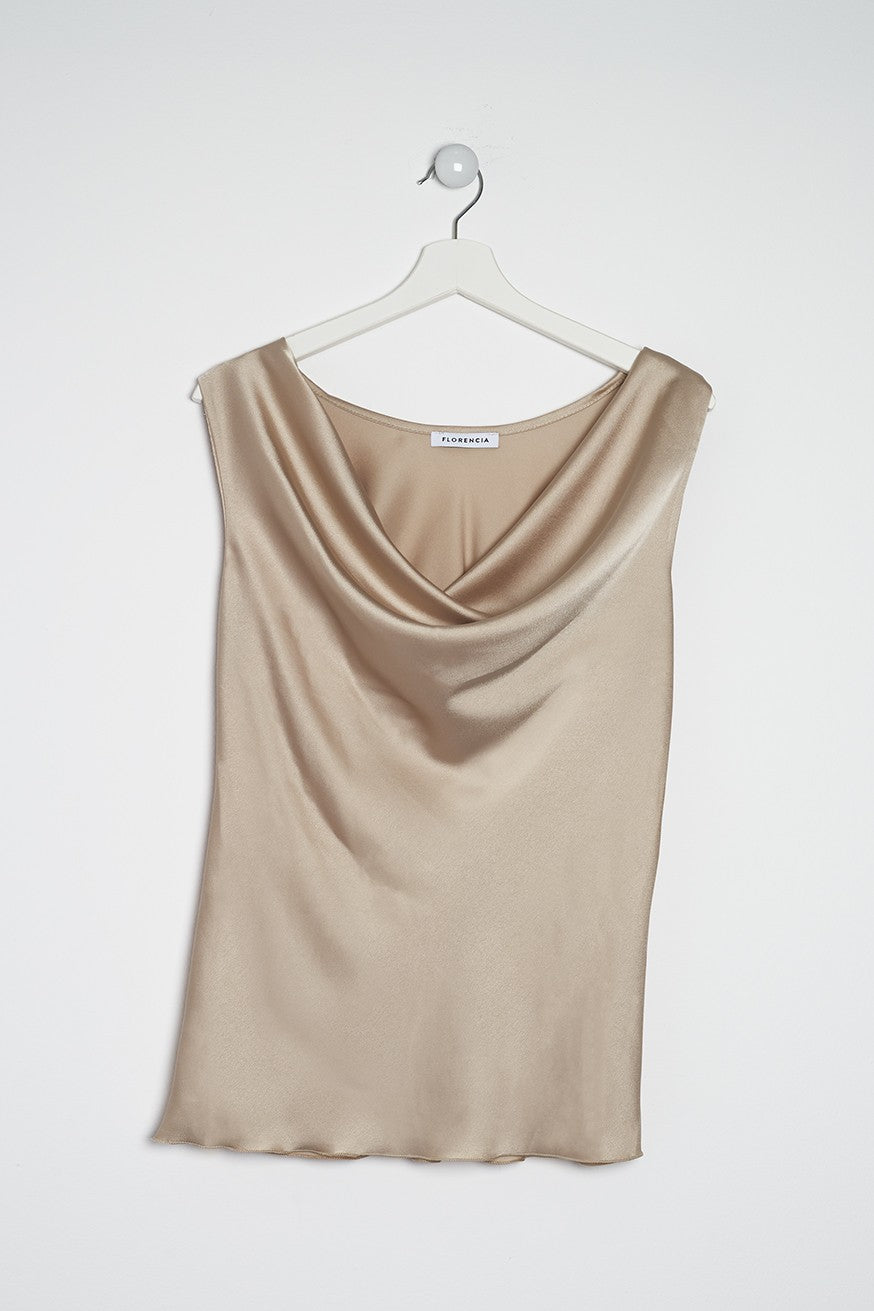 Top lencero satinado