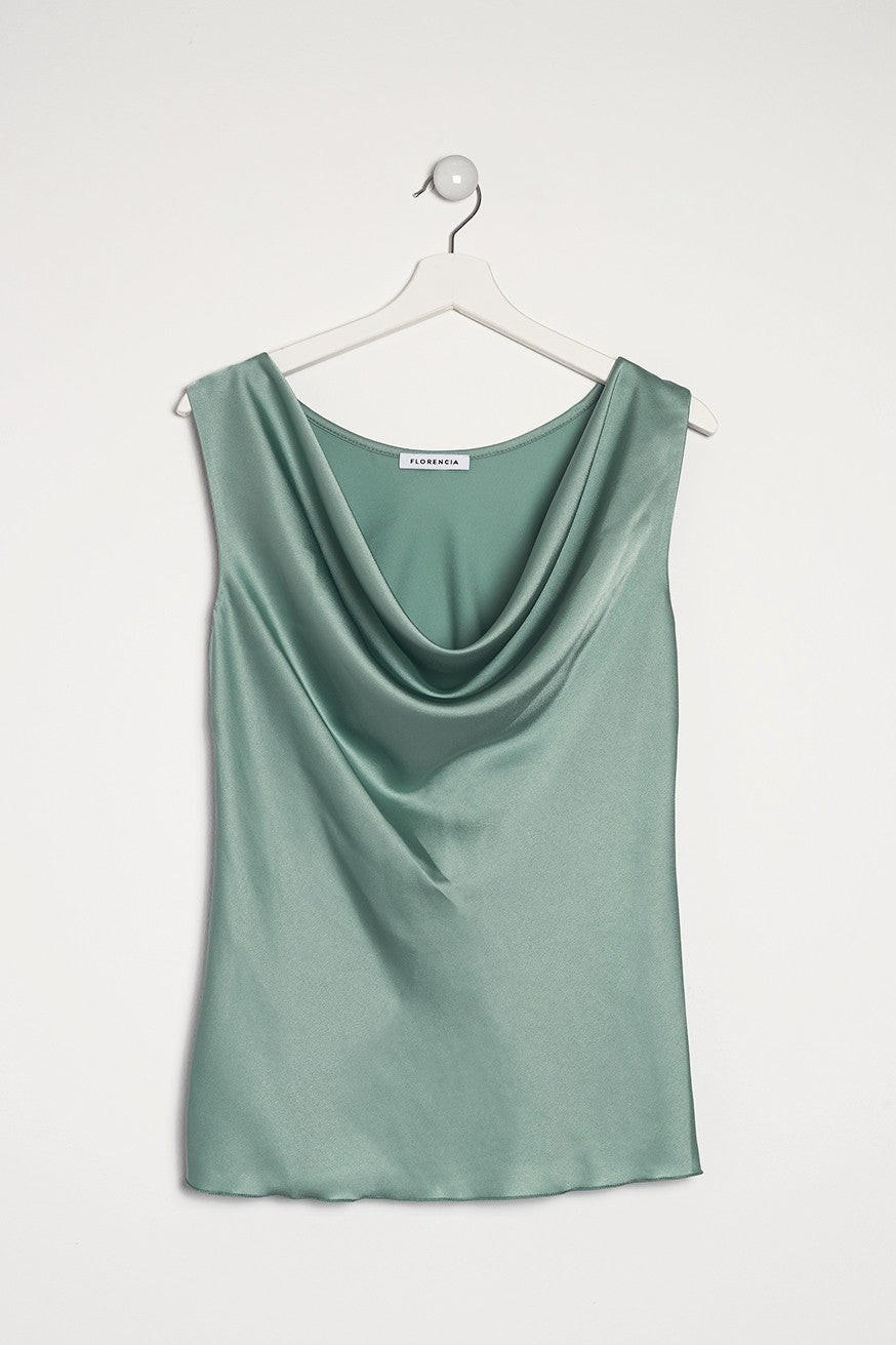 Top lencero satinado