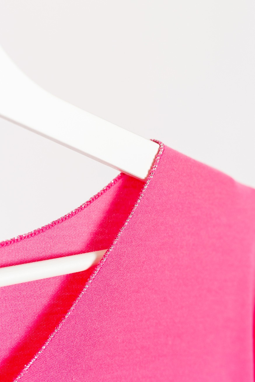 Camiseta punto detalle brillo
