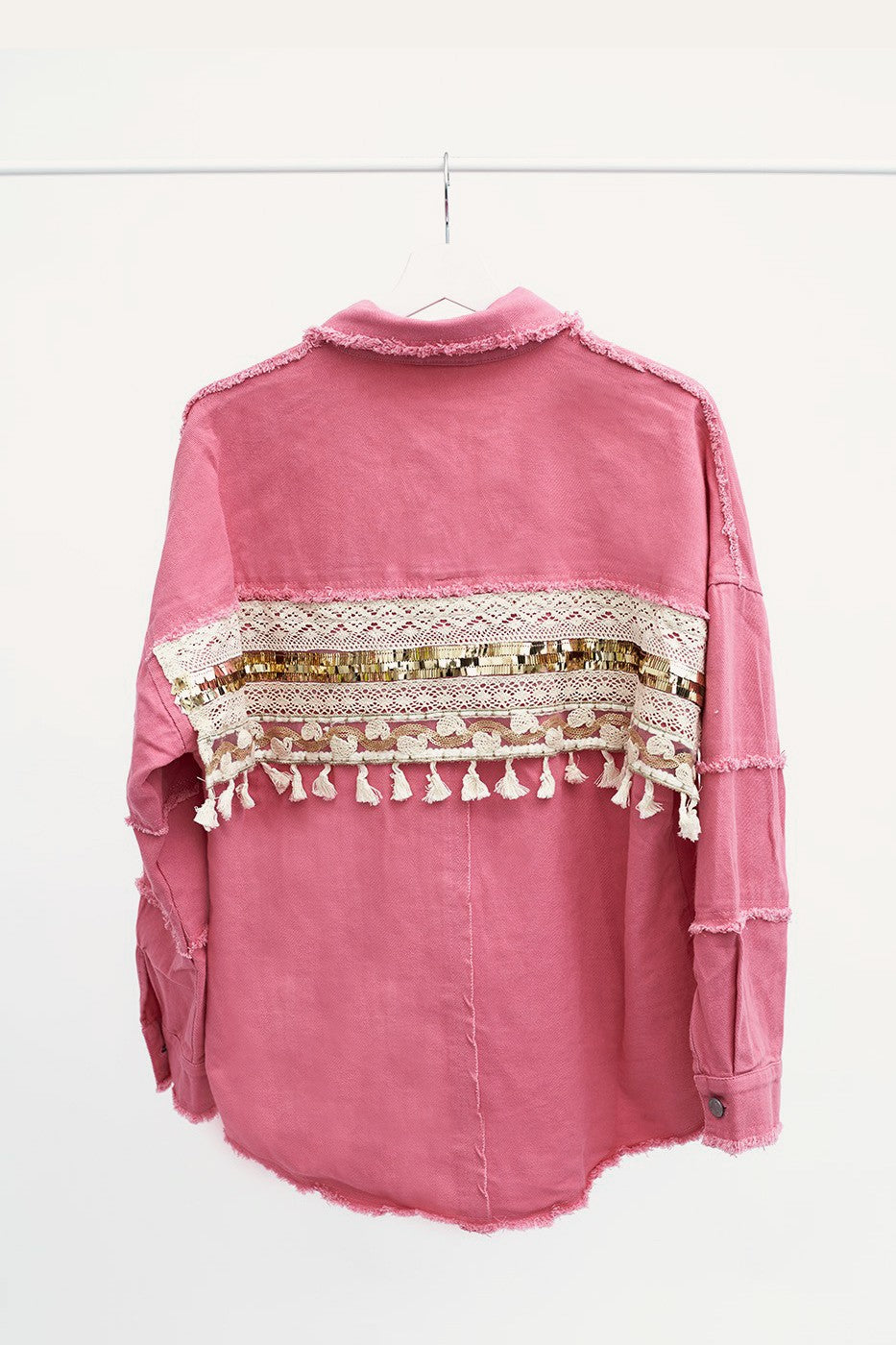 Sobrecamisa denim pasamanería