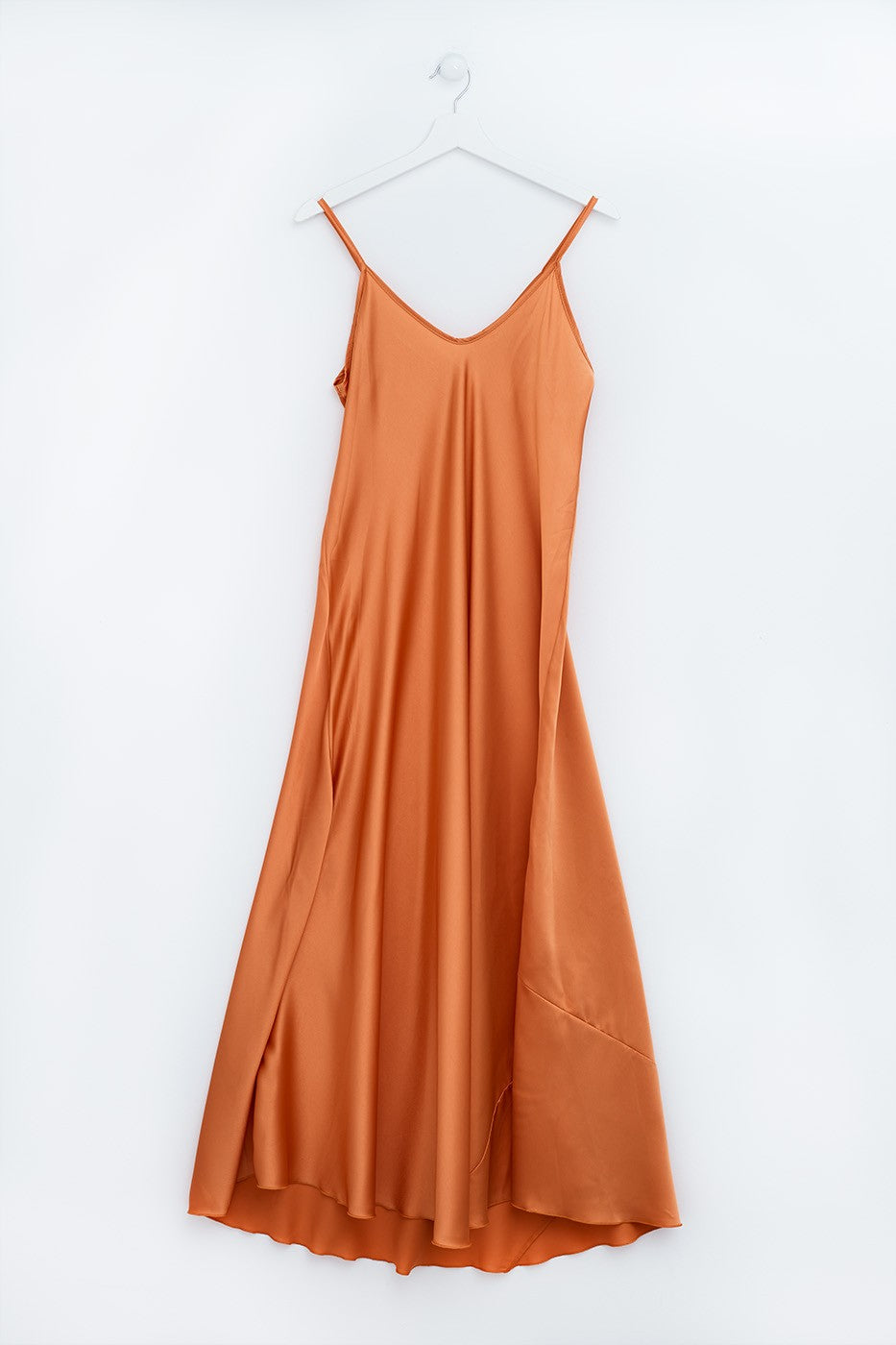 Maxi vestido satinado