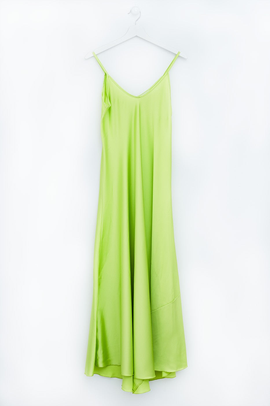 Maxi vestido satinado