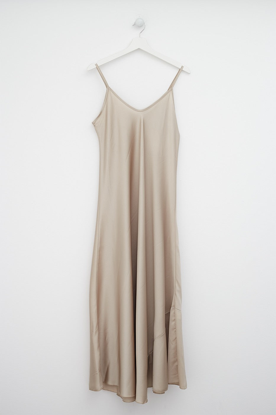 Maxi vestido satinado
