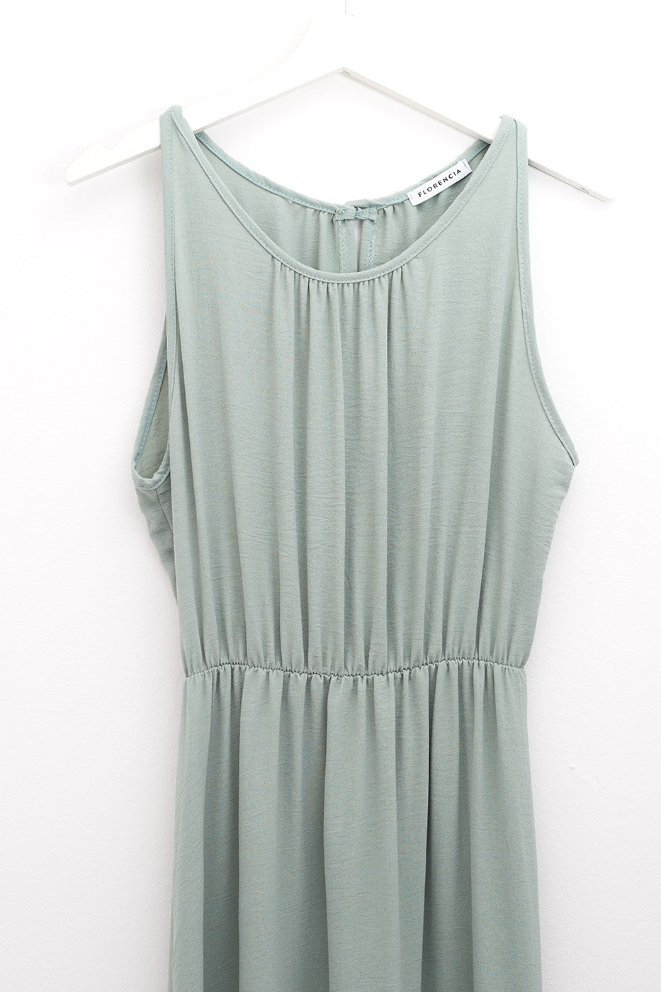 Vestido maxi liso