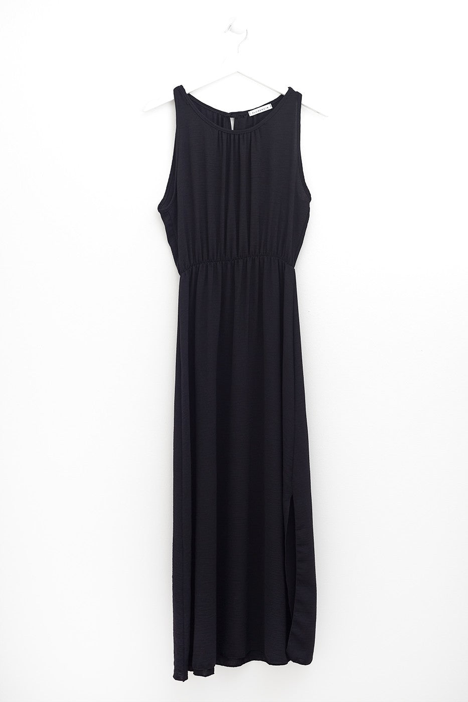 Vestido maxi liso